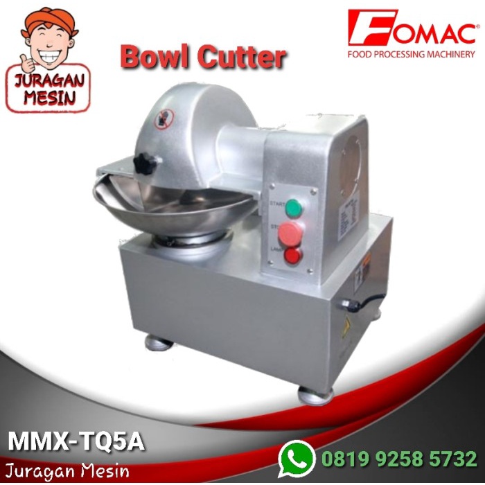 Terlaris Mesin Bowl Cutter Pengaduk Adonan Daging Bakso Mmx-Tq5A Fomac