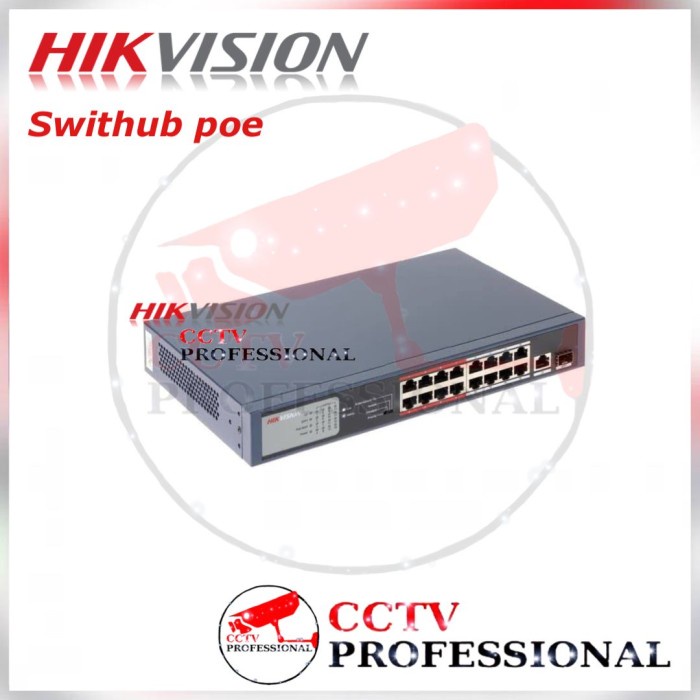 Terlaris Poek Switch Poe Hikvision 18 Port Poe