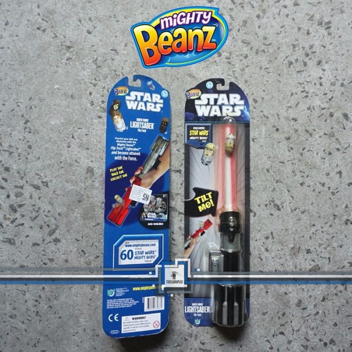 FLASH SALE MIGHTY BEANZ STAR WARS DARTH VADER LIGHTSABER FLIP TRACK TERBARU
