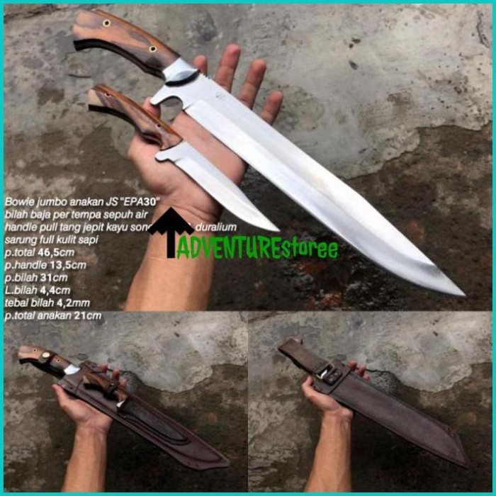 Best Seller Pisau Bowie Anak Jumbo/Material Baja Per Mobil