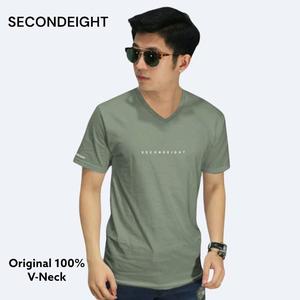 Kaos Pria Distro V neck Second Eight Original Agewons