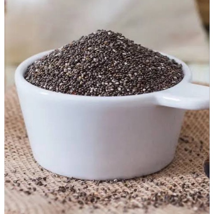 

Ready Stok.. Organic Black Chia Seeds 200 gram Mexico - Chia Seed Chiaseed Chiaseeds 46