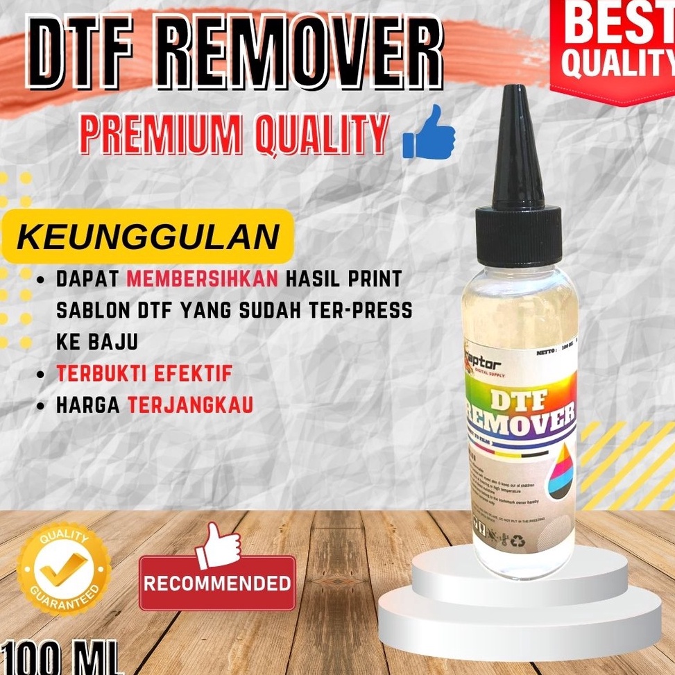 SALE PEMBERSIH SABLON DTF REMOVER 100 ML