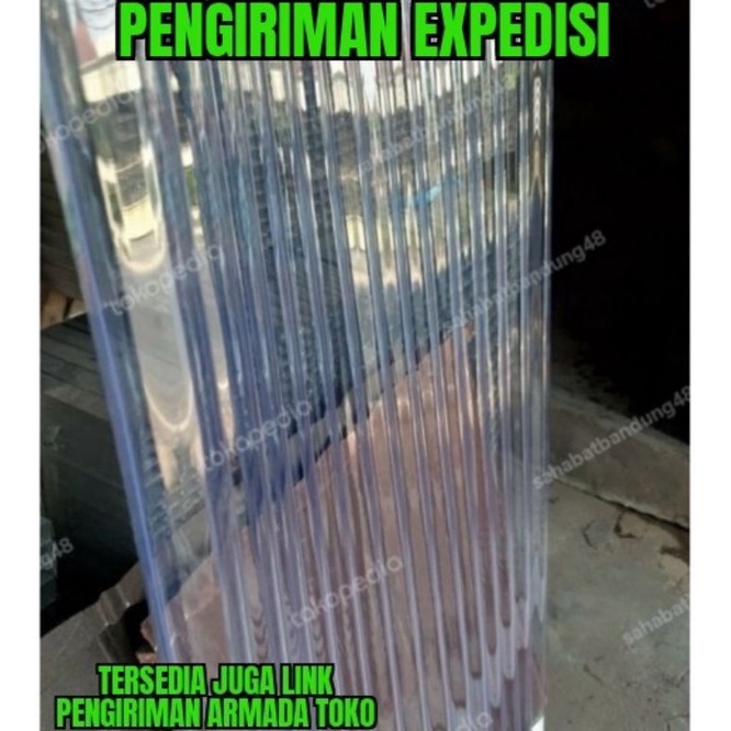 Produk Premium.. EXPEDISI fiber gelombang transparan untuk atap FQP
