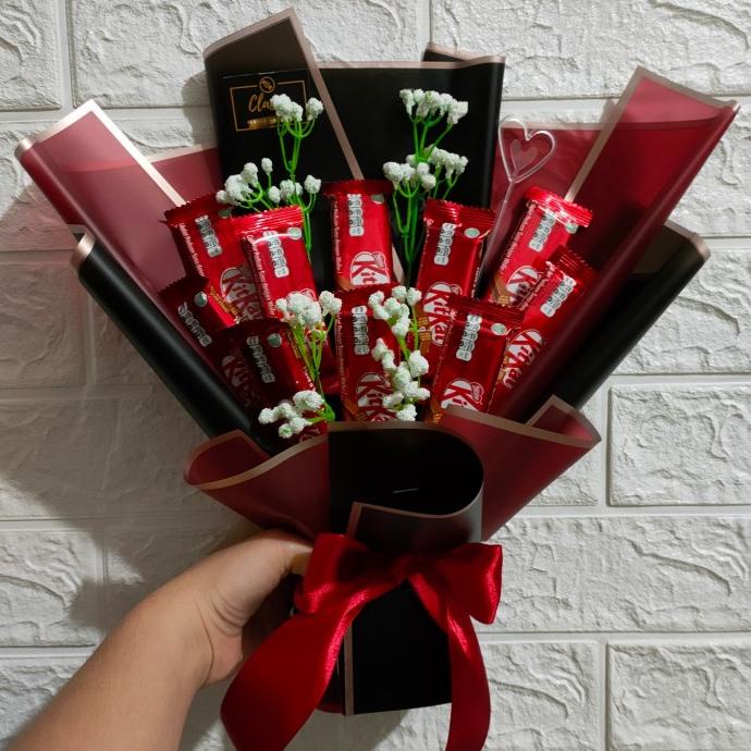 

Promo Snack Bouquet Coklat Kitkat / Bucket Buket Bunga Snack Hadiah Ultah