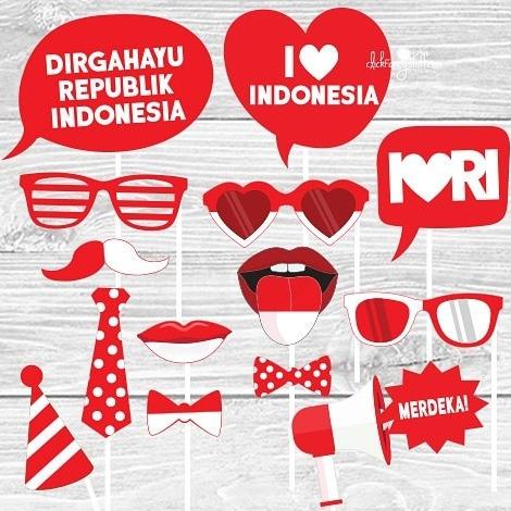 *****] Photobooth props Kemerdekaan RI 17 Agustus