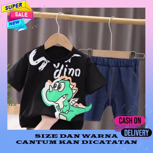 Stlan Anak Bahan Adem One Set Kids Kekinian Bju Oneset Lucu Fashionable Buju 1Set Laki Laki Santai S