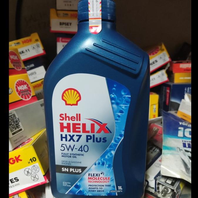 Oli Shell Helix HX7 Plus 5w 40 1 liter oli mobil bensin & diesel HX 7