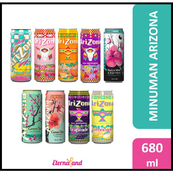 

Arizona Drinks 652 Ml (23 Fl Oz) - Minuman Kaleng Arizona Aneka Rasa