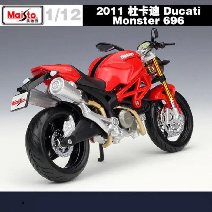 PROMO MAISTO DUCATI MONSTER 696 JAGAT DIECAST SKALA 12 TERBARU