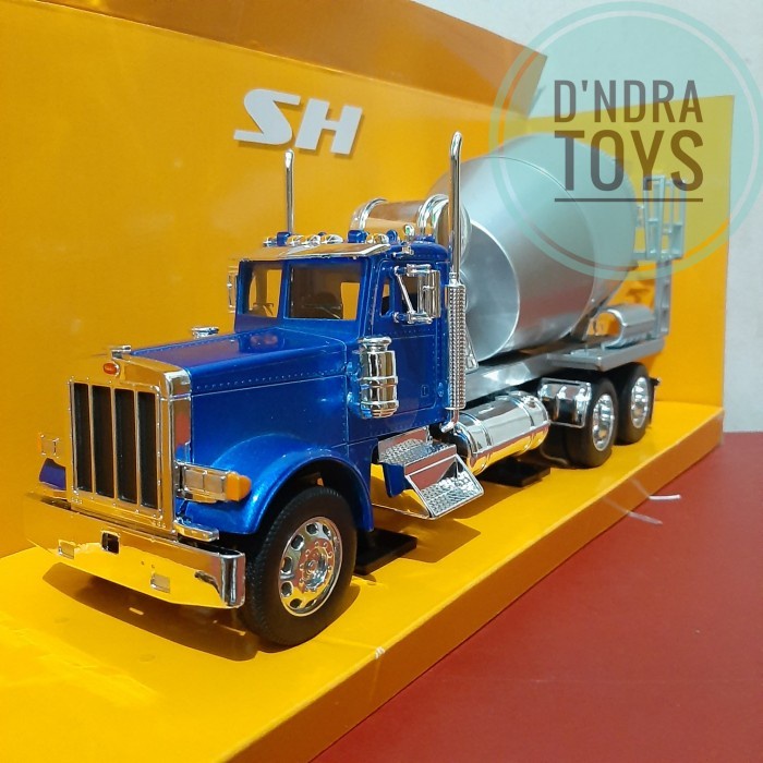 HOT SALE DIECAST MINIATUR MOBIL TRUK PETERBILT 379 - DIECAST TRUCK MIXER WELLY TERBARU