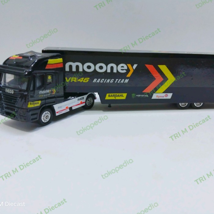 FLASH SALE MINIATUR DIECAST CUSTOM TRUK MOONEY VR46 SKALA 1:87 TERLARIS