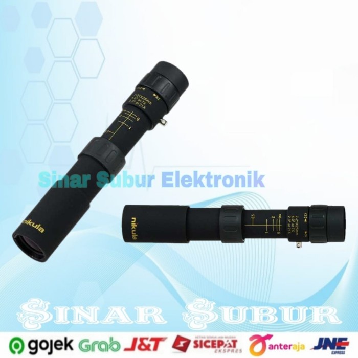 Terlaris Teropong Nikula Monocular Telescope 10-30X25 Zoom Z-13103025