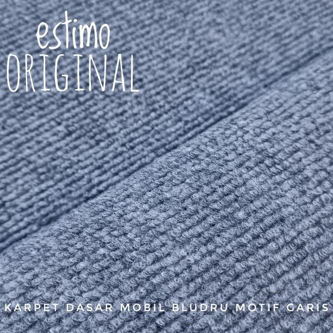 Karpet Dasar Mobil Bludru Motif Garis Lebar 2 Meter Panjang 1 Meter