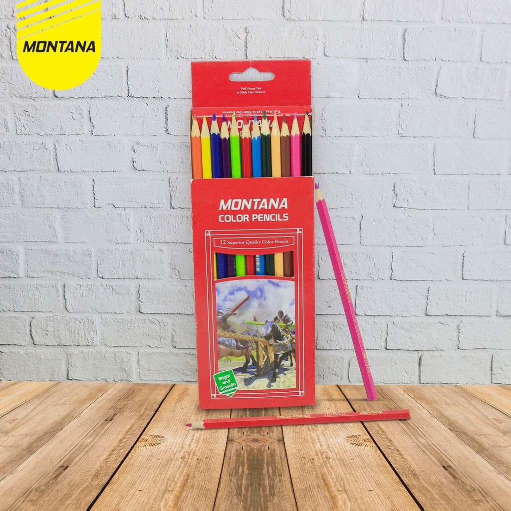 

P6X MURAHMURAHATK COLOR PENCIL / PENSIL WARNA MONTANA TH-700 / 12 WARNA PS3