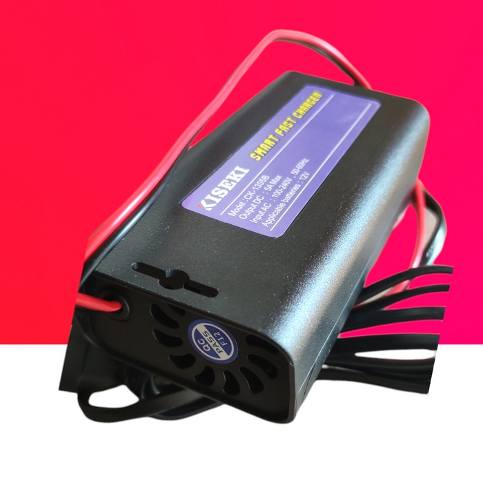 CHARGER KISEKI 5A / CAS AKI / CAS AKI KERING / PENGISI AKI