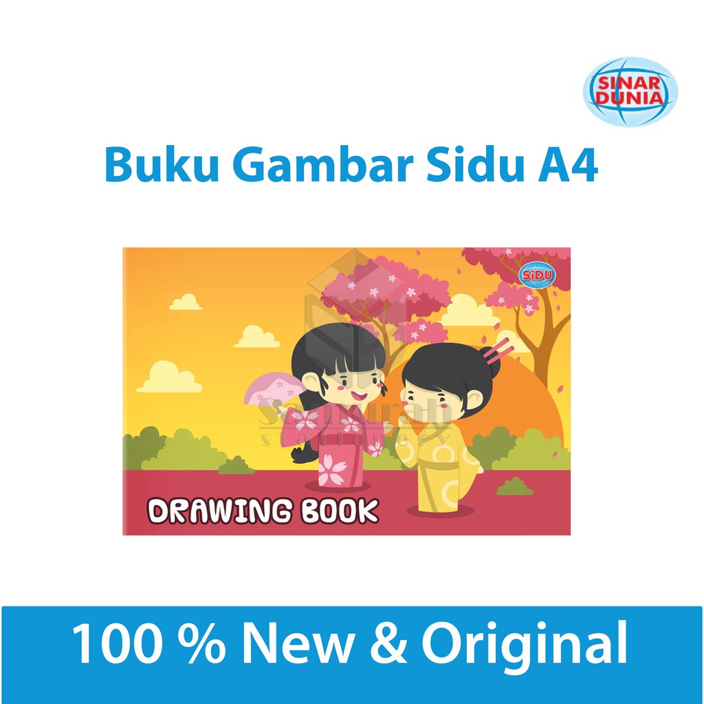

H6Y BUKU GAMBAR SIDU A4 / DRAWING BOOK SINAR DUNIA A4 / BUKU GAMBAR ANAK A4 TK SD SMP SMA / BUKU