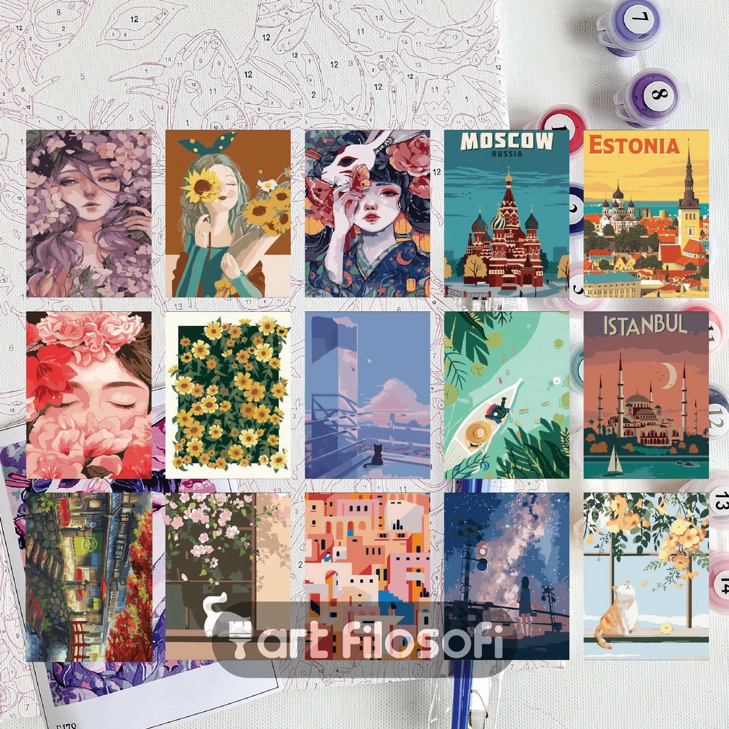 

AE1 PAINT BY NUMBER 20X30CM DIY KIT KI1