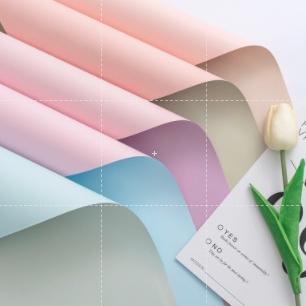 SALE (20 LEMBAR) KERTAS BUNGA 58*58CM FLOWER WRAPPING PAPER 2 SISI WARNA HARGA PER PACK ISI 20 LEMBA