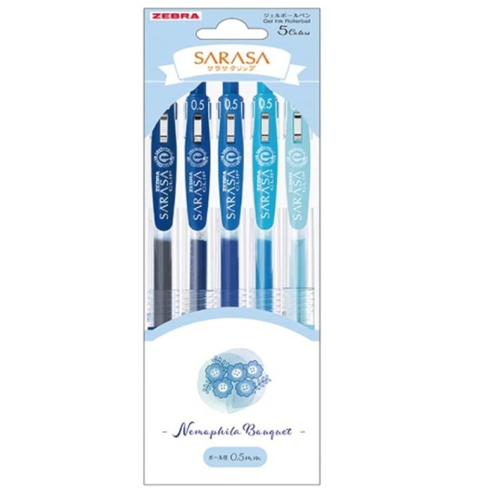 

Best Seller Zebra Sarasa Clip 0.5 Mm Gel Pen Limited Bouquet Series Set Of 5 Color