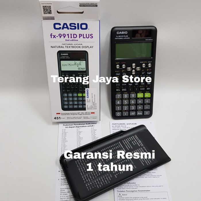 

Kalkulator Scientific Casio Fx-991 Id Plus 2Nd Edition Casio Fx991 Id