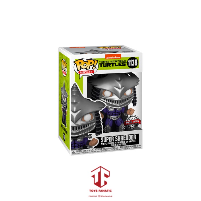 HOT SALE FUNKO POP TEENAGE MUTANT NINJA TURTLES - SUPER SHREDDER #1138 TERLARIS