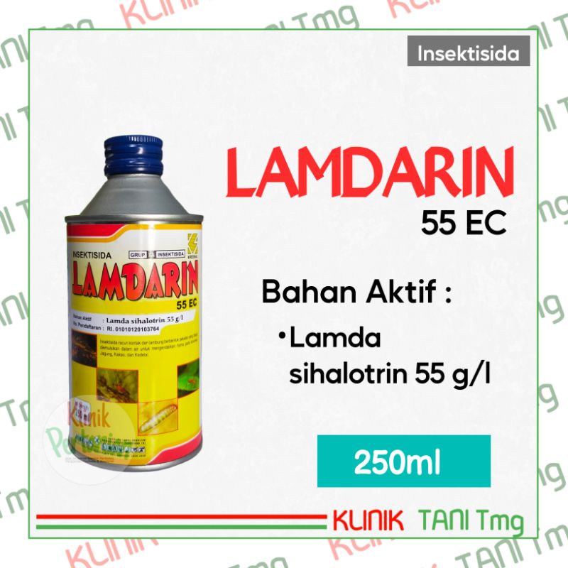 LAMDARIN 55EC - 250ml | INSEKTISIDA PEMBASMI HAMA | OBAT PEMBASMI ULAT | OBAT ULAT | OBAT LALAT BUAH