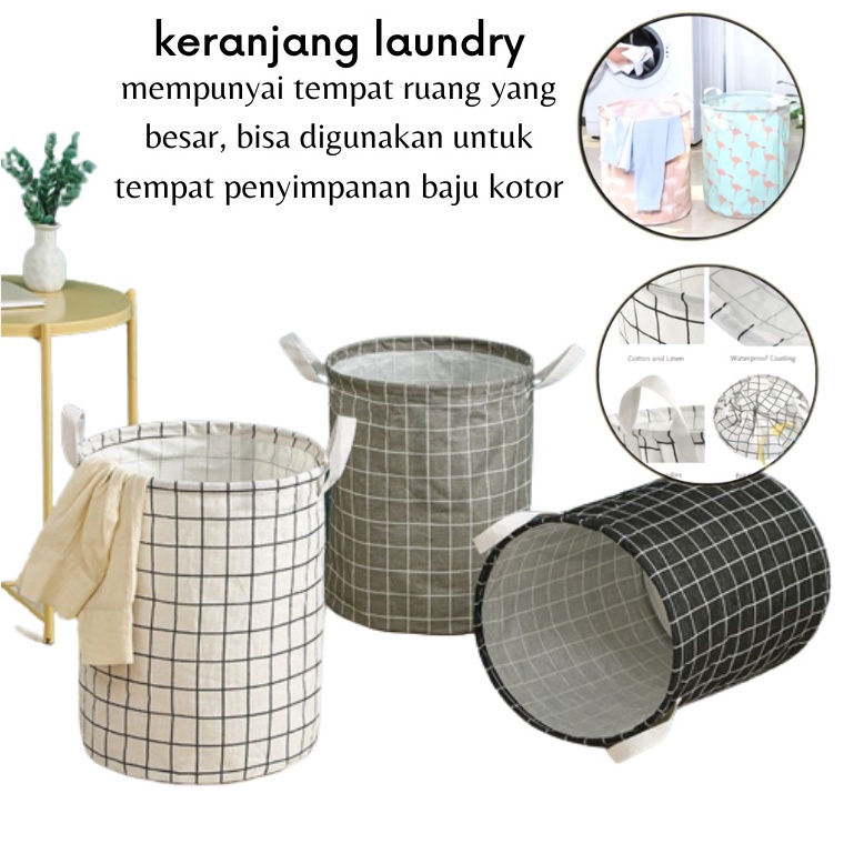 _ tW [GOS] - C205- Keranjang Laundry Bag Motif - Keranjang Laundry / Keranjang Baju Kotor ✰