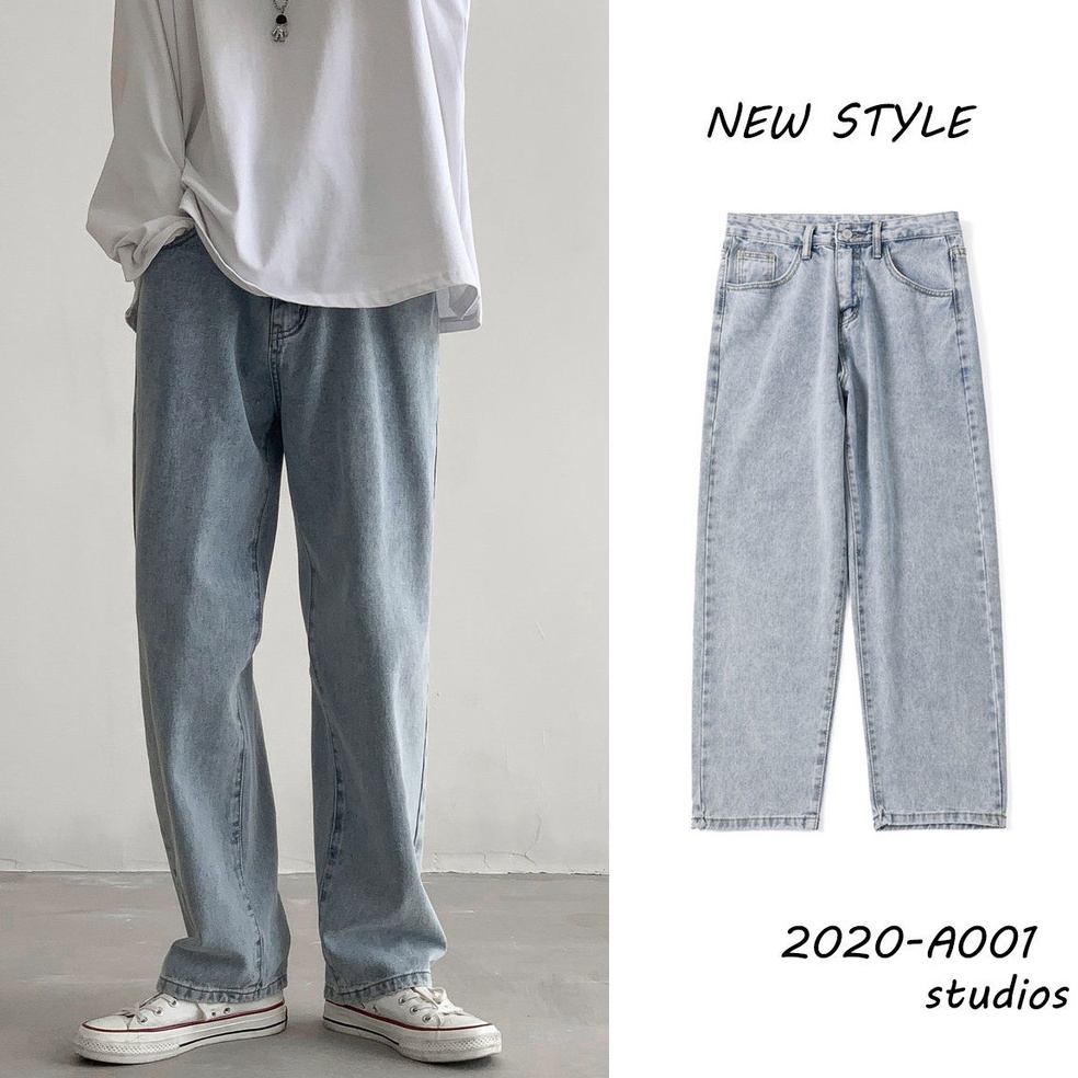 MURAH. Celana Jeans Pria Kulot Oversize Jeans Pria Model Kulot