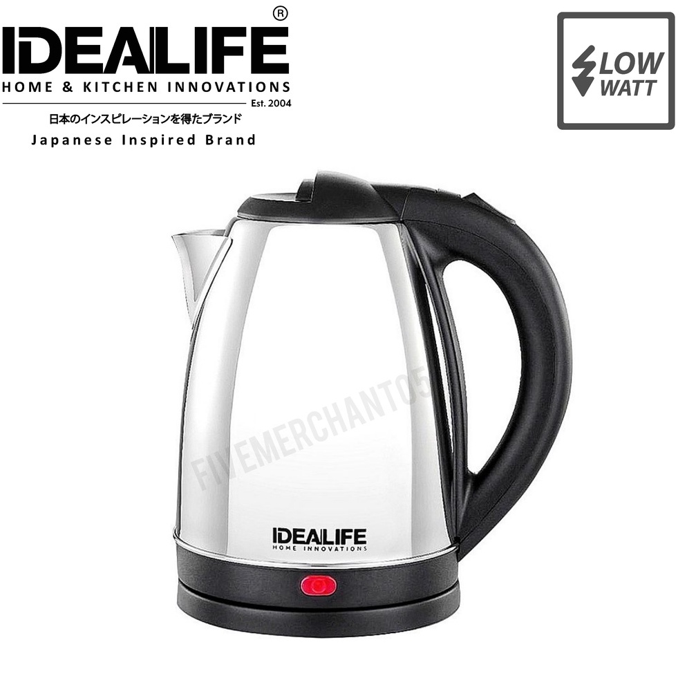 Serba murah Teko Listrik Idealife IL 110 1,8 Liter Low Watt Electric Kettle IL-110 Pemanas Air Otoma