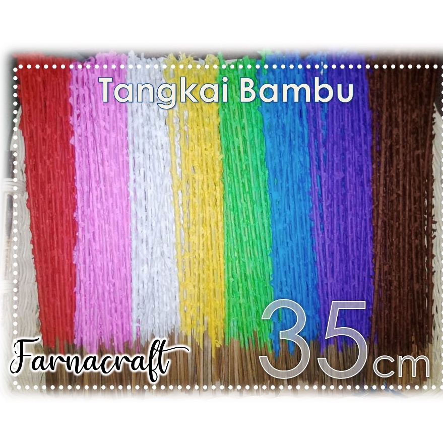 YRKODE68 [35 cm ~ 50 pcs] LIDI TANGKAI BENDERA AQIQAH (tangkai saja) ProdukJUM5
