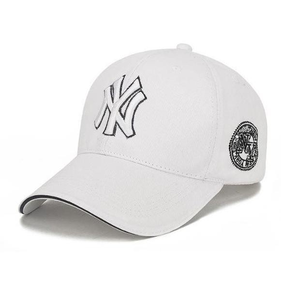 topi Topi Terbaru Distro Topi Pria//Wanita Baseball N_Yrk Putih NY(H7Z5) topi pria distro original 1