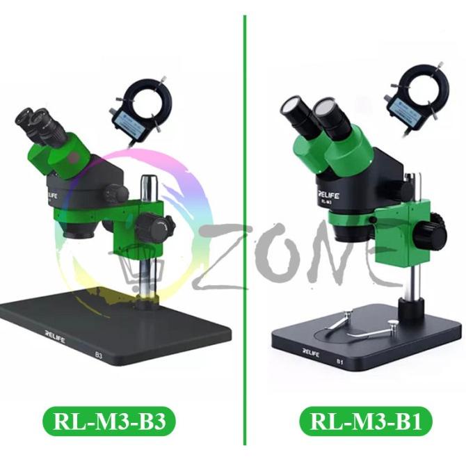 Microscope Mikroskop Binocular Relife Rl-M3 Zoom Stereo + Led Lamp