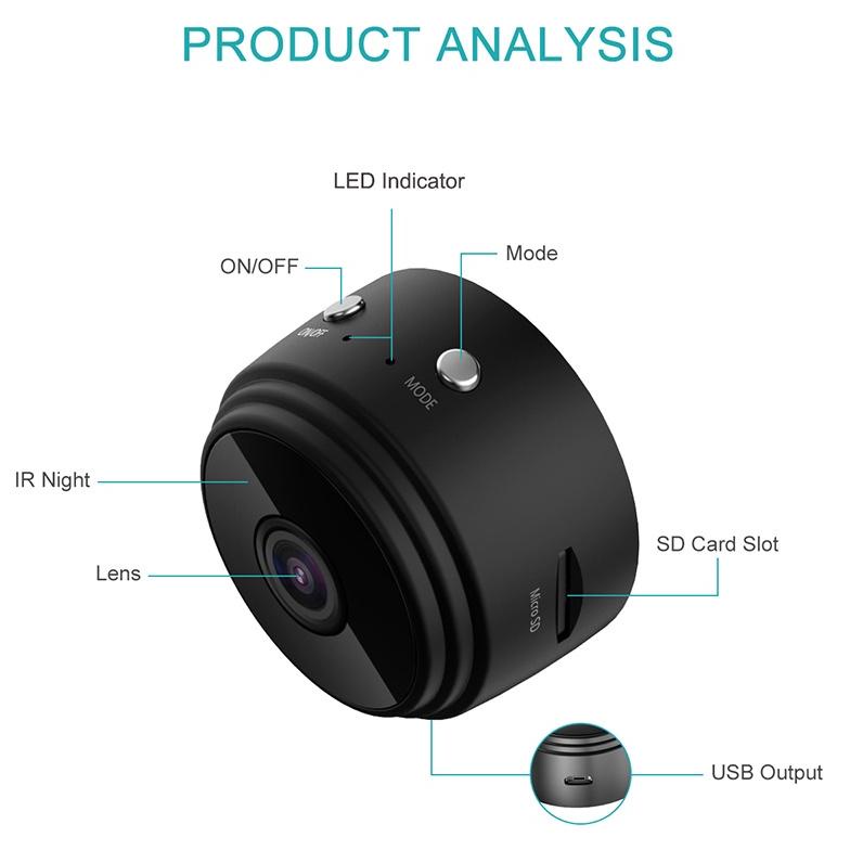 Terbaik Cctv Spy Ultra Mini Portable Kamera Pengintai / Penjahat / Perampok / Maling / Camera / Kame