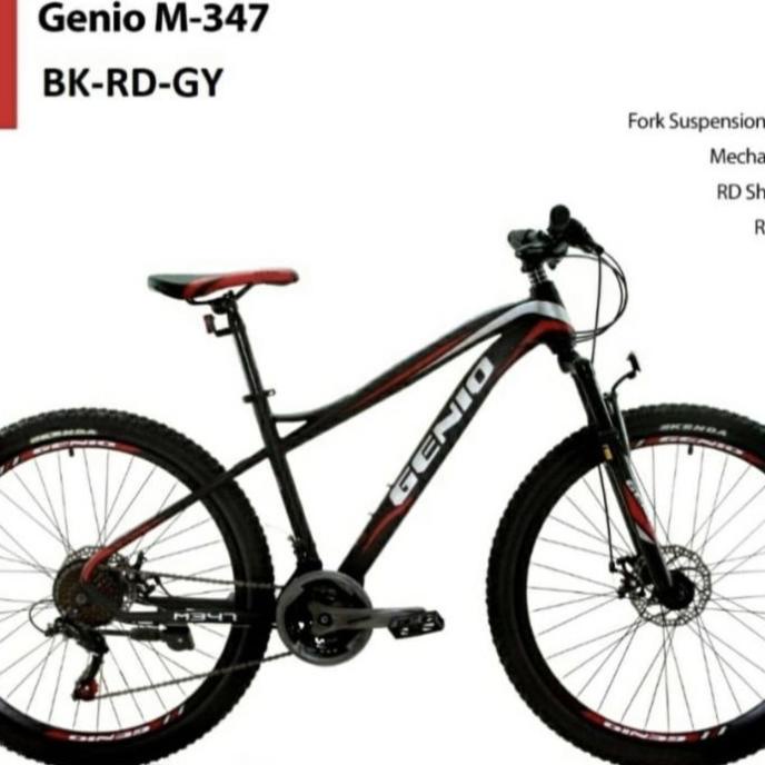 Amu Sepeda Genio M 347 27.5 - Grey And Black Bestq