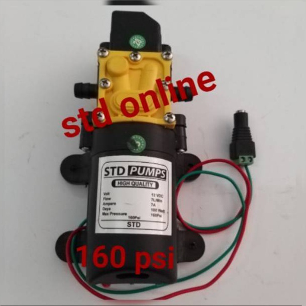 TERLARIS. Pump  dinamu dc 160 PSI DINAMO POMPA STEAM MINI