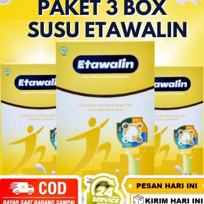 

Ready Stok (PROMO 3 BOX) ETAWALIN ASLI 100% SUSU HERBAL KESEHATAN MENYEMBUHKAN REMATIK DAN MENJAGA KESEHATAN TULANG 