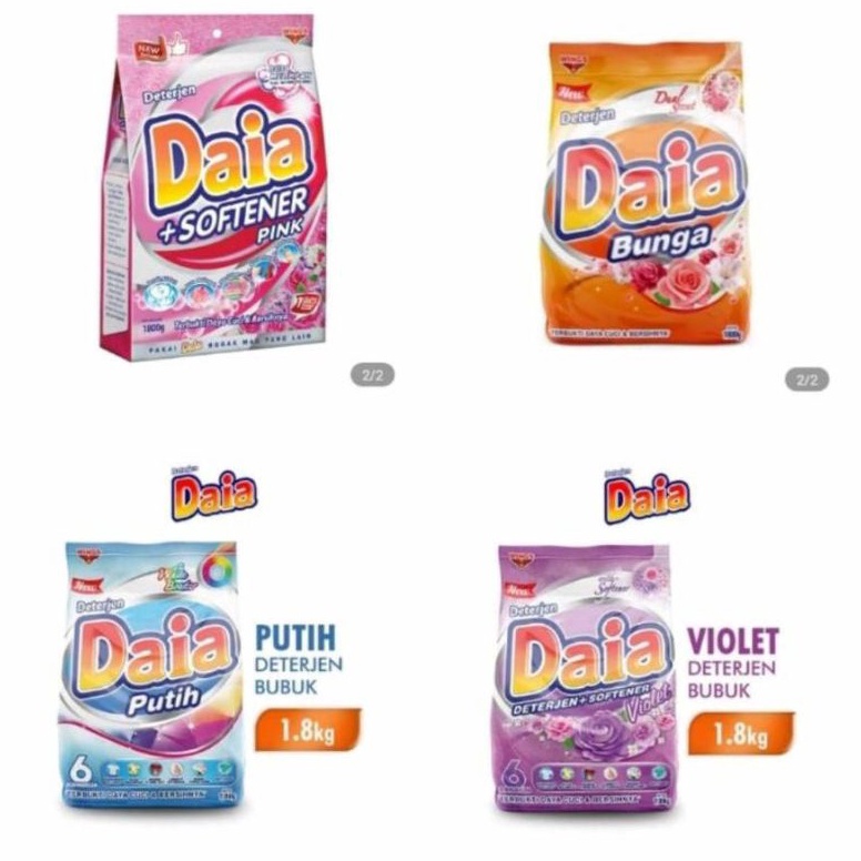 RECOMENDED. DAIA 1,8/1,7 KG DETERGENT BUBUK