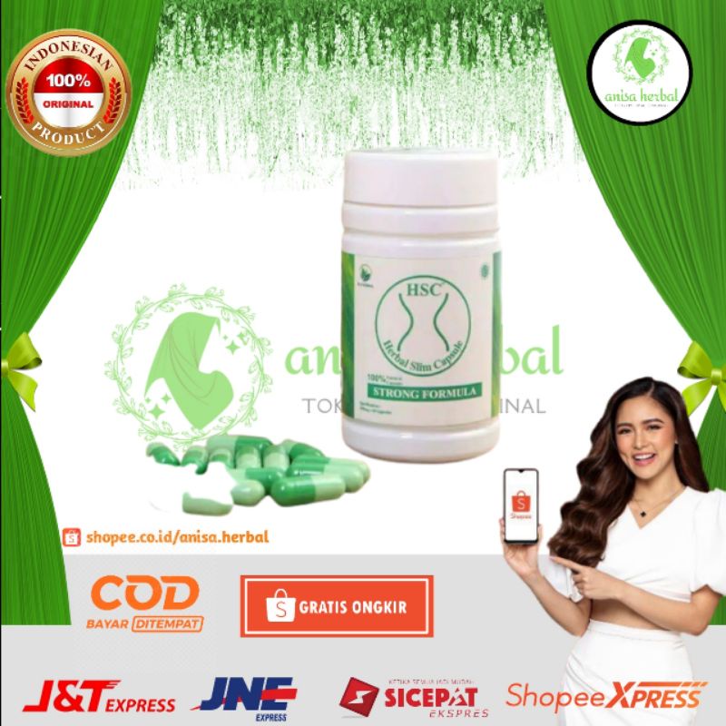 HSC Slimming Capsules HSC Herbal Slim Capsule Obat Pelangsing HSC Original Asli