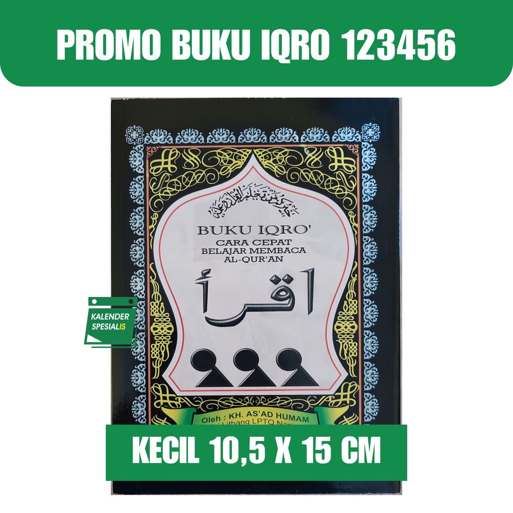 PROMO IQRO KECIL - BUKU IQRO JILID 123456 ORIGINAL GROSIR - BESTSELLER