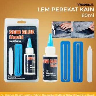 

6,6 Visbella Cairan Liquid Lem Perekat Khusus Kain Kulit Sew Glue 60Ml 255