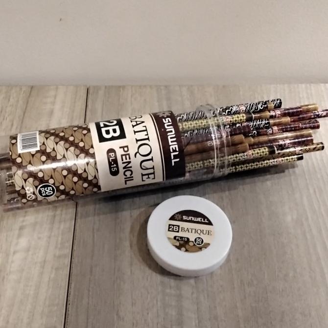 

siap kirim] Pinsil 2B motif batik