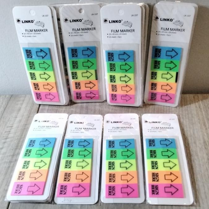 

}}}}}}] Stick note film marker SIGN HERE