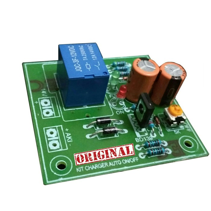nice Kit charger aki otomatis ON OFF PCB FIBER BERKUALITAS