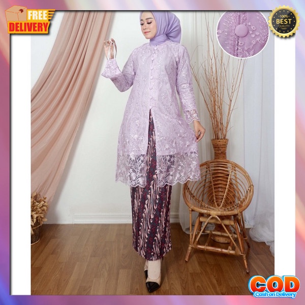 Kebaya Pesta Modern Buju Oneset Baju Elegant Remaja Untuk Lamaran Oneset Simple Mewah Kebaya Ootd Ke