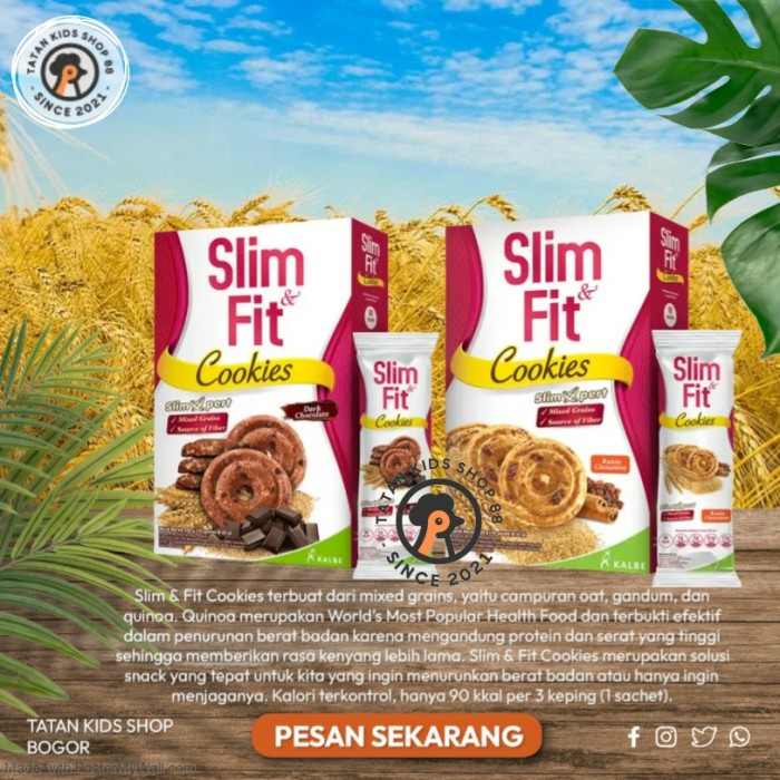 

Terbaru Slimfit Cookies Cemilan Diet Coklat Dan Cinnamon 10 22Gr/Snack Sehat