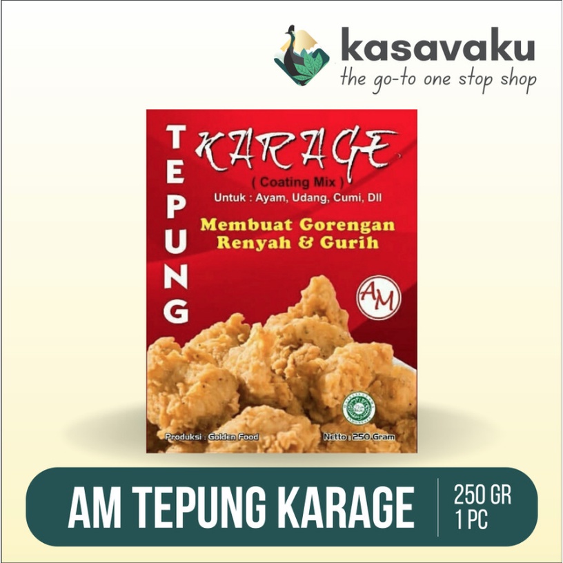 

Bumbu instan AM Tepung Karage 230 gr - 1 pcs
