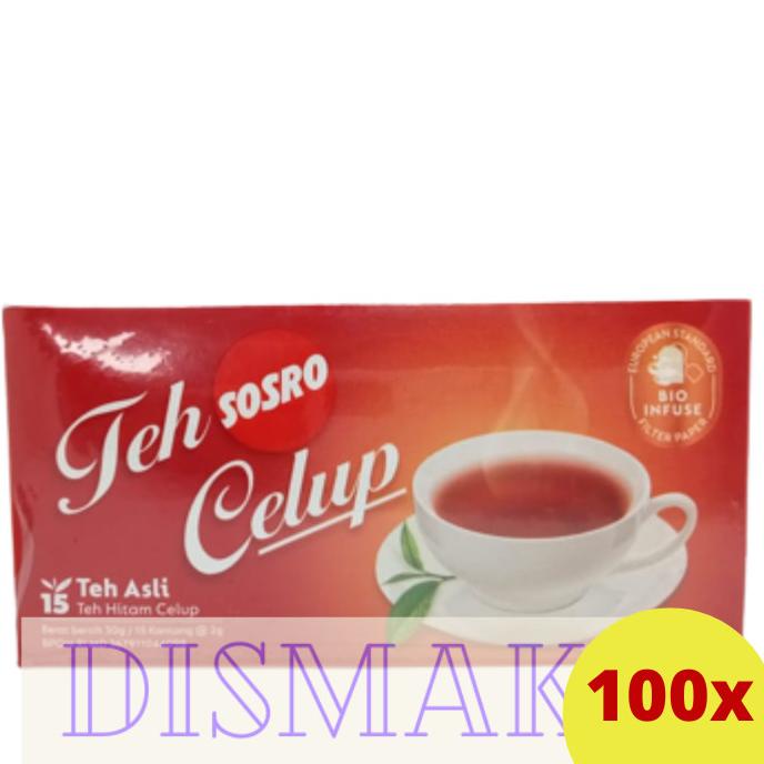 

Teh Sosro Celup Black Tea 15 100pcs