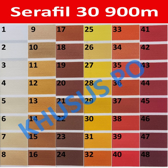 

SERAFIL 30 900M - KHUSUS PO