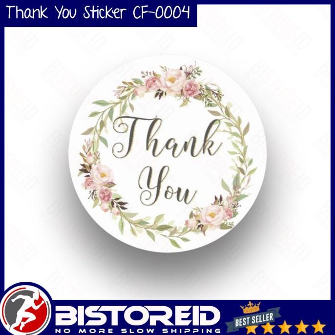 

Ready Bistoreid Thank You Sticker / Thank You Stiker Model Cf-0004 Min. 100 Limited Edition